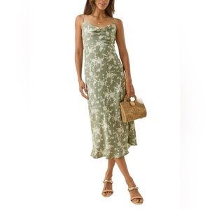 Altar'd State Green Floral Dress